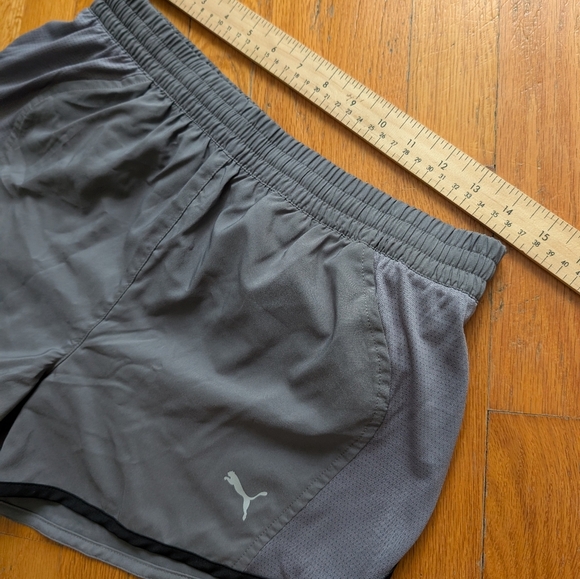 163/164.Nwt Puma Charcoal Gray Running Shorts - Picture 2 of 6